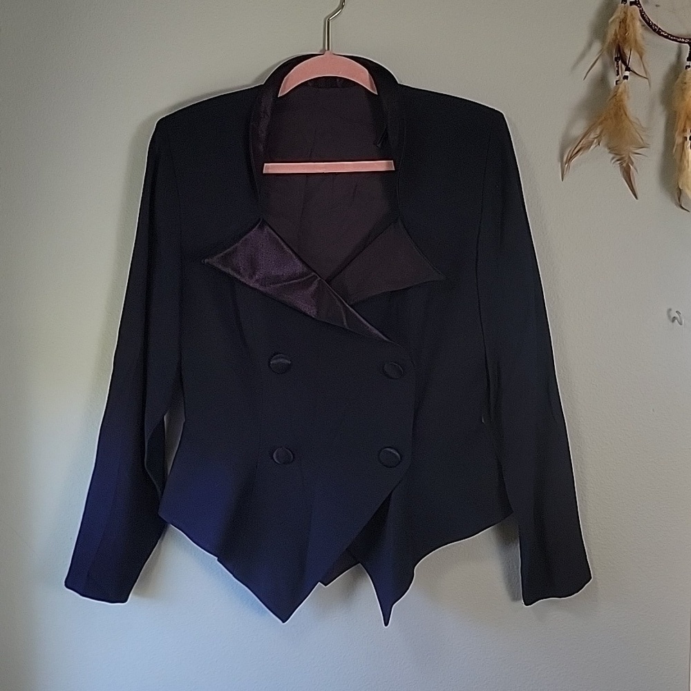 Vintage purple peplum style blazer